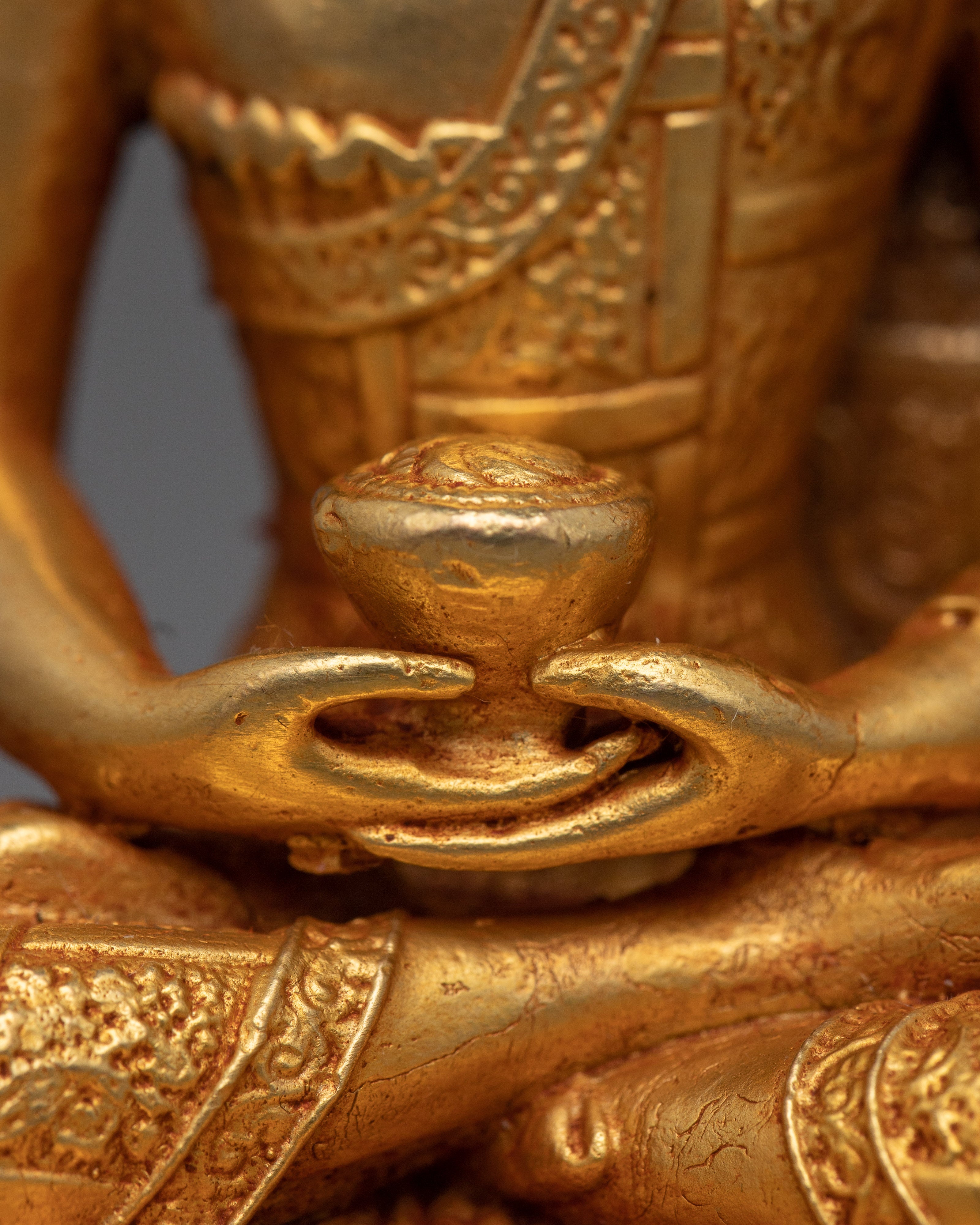 Copper Three Buddha Statue Set | Spiritual Artwork for Balance and Calm