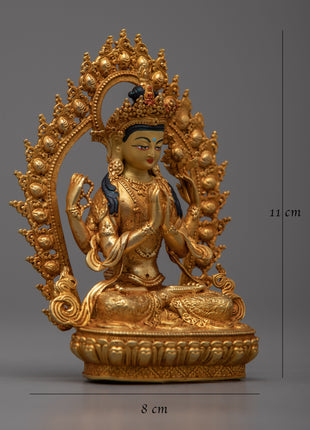 Machine Made Chenresig Statue | Improve Your Meditation Practice with Art