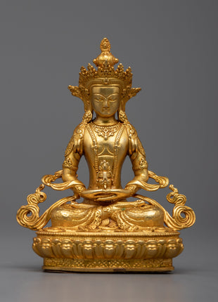 Machine Made Bodhisattva Set | Copper and 24k Gold for Serene Meditation Space