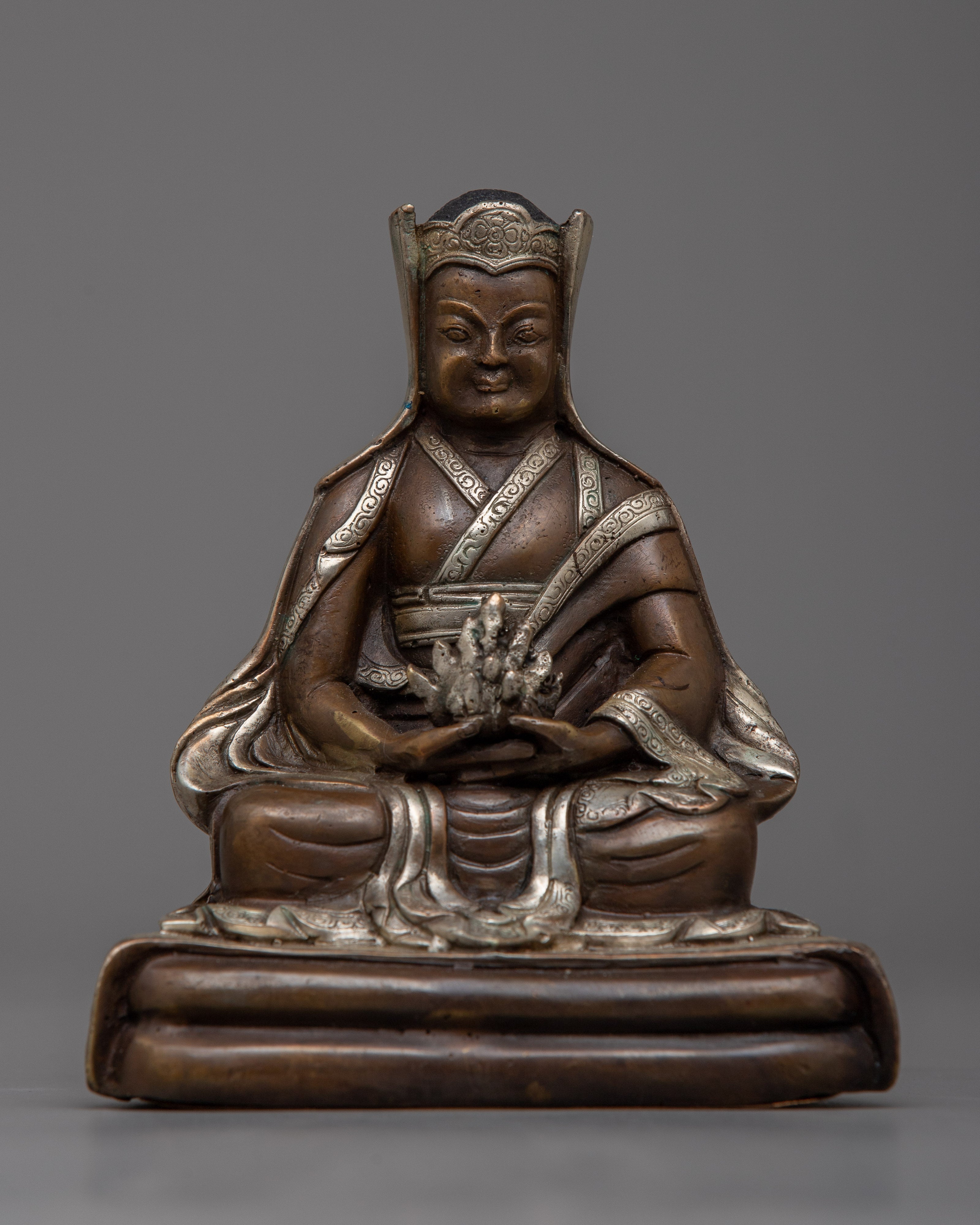 Machine Made Buddhist Masters Set | Marpa Lotsawa, Jetsun Milarepa & Gampopa Sonam Rinchen