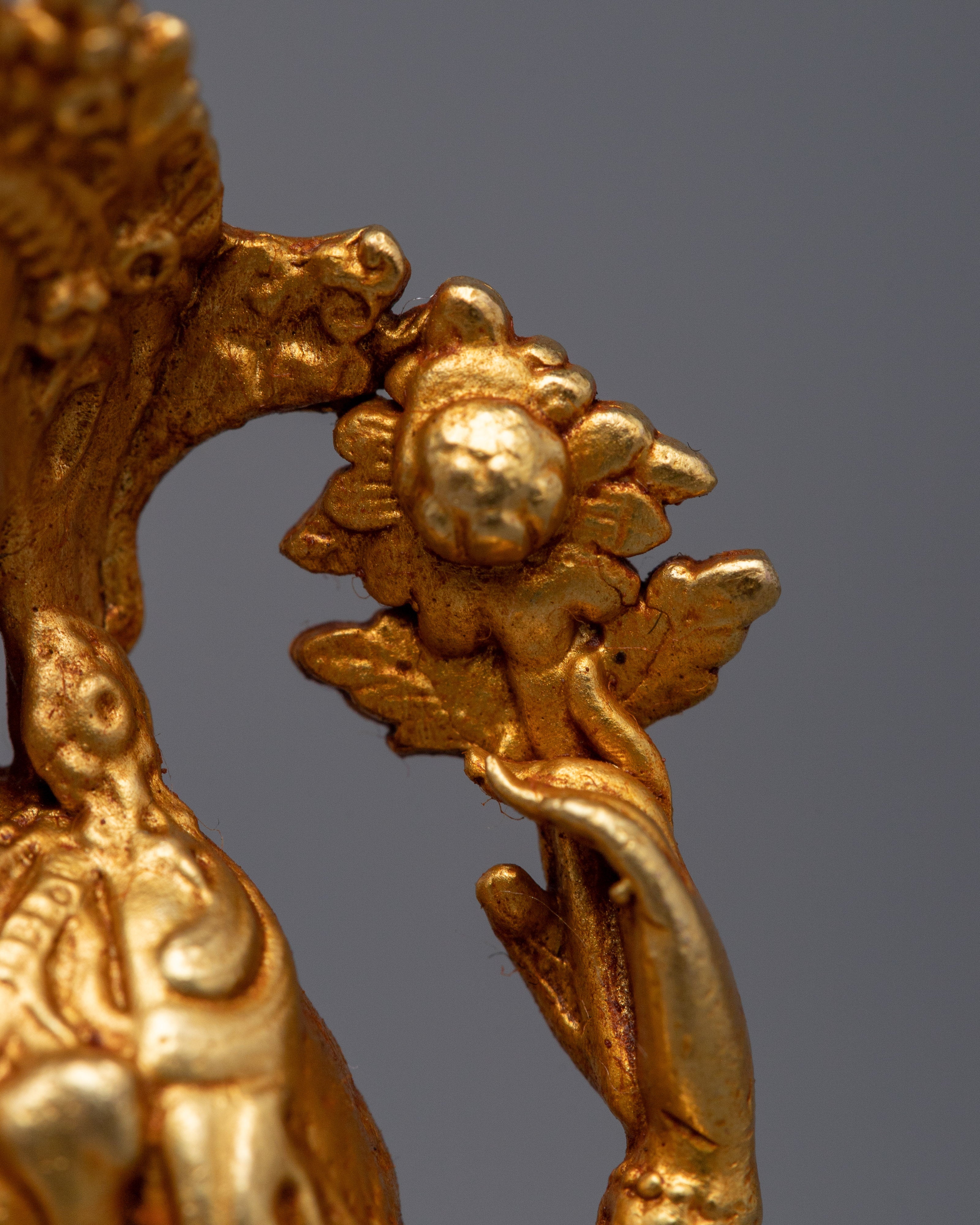 Buddhist Chenresig Copper Statue | Machine Made for Serenity and Peace