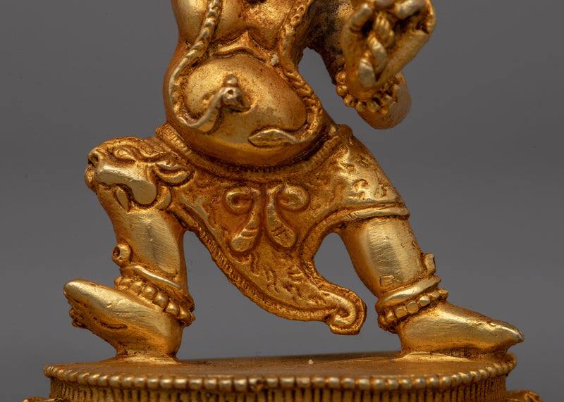 Sacred Vajrapani Figurine in Copper | Machine Made for Divine Protection