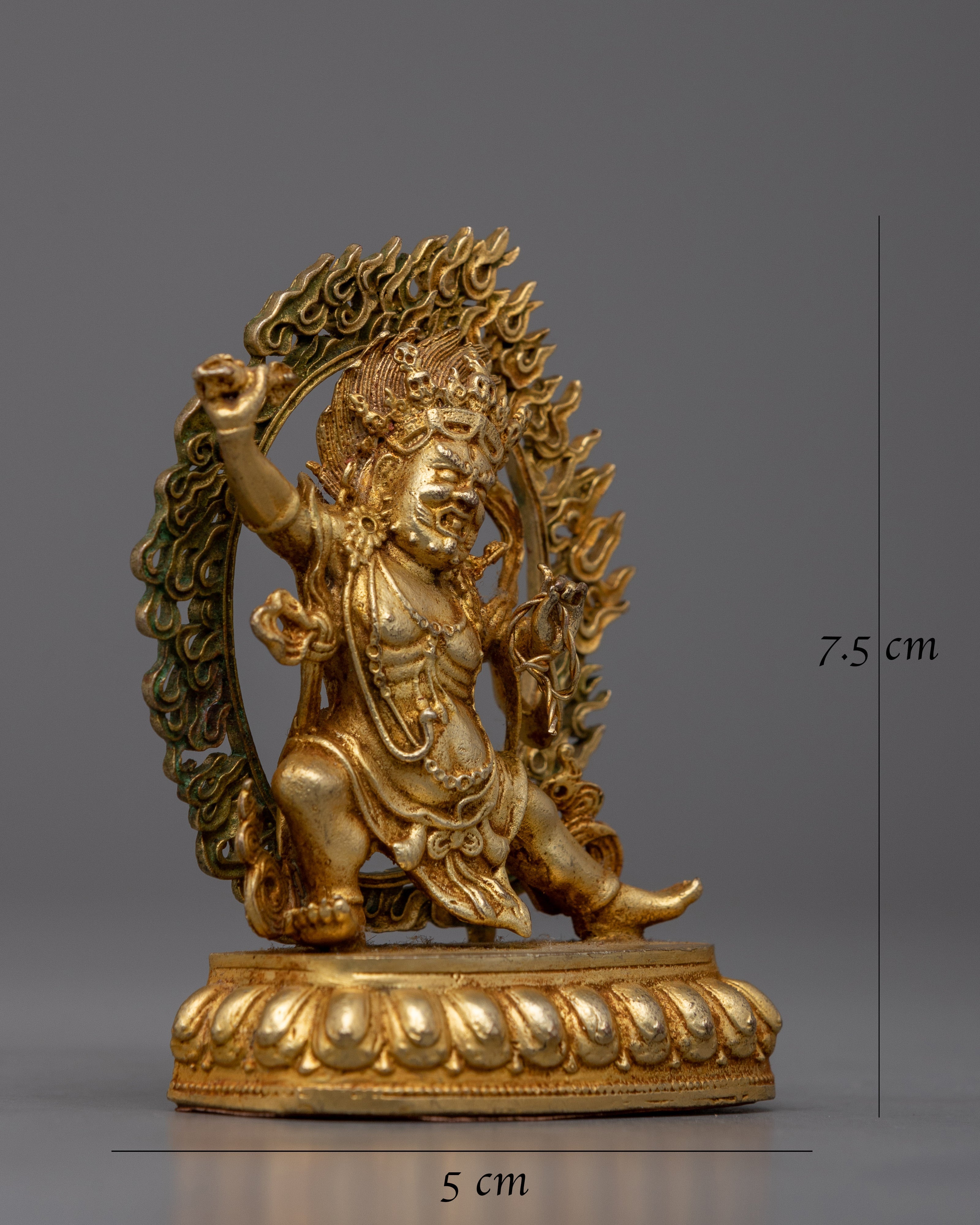 Machine Made Wrathfull Vajrapani Statue |  Fierce Guardian for Meditation and Altar