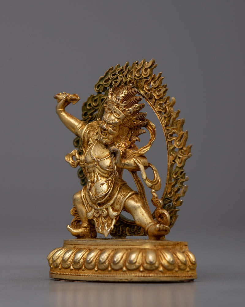 Machine Made Wrathfull Vajrapani Statue |  Fierce Guardian for Meditation and Altar