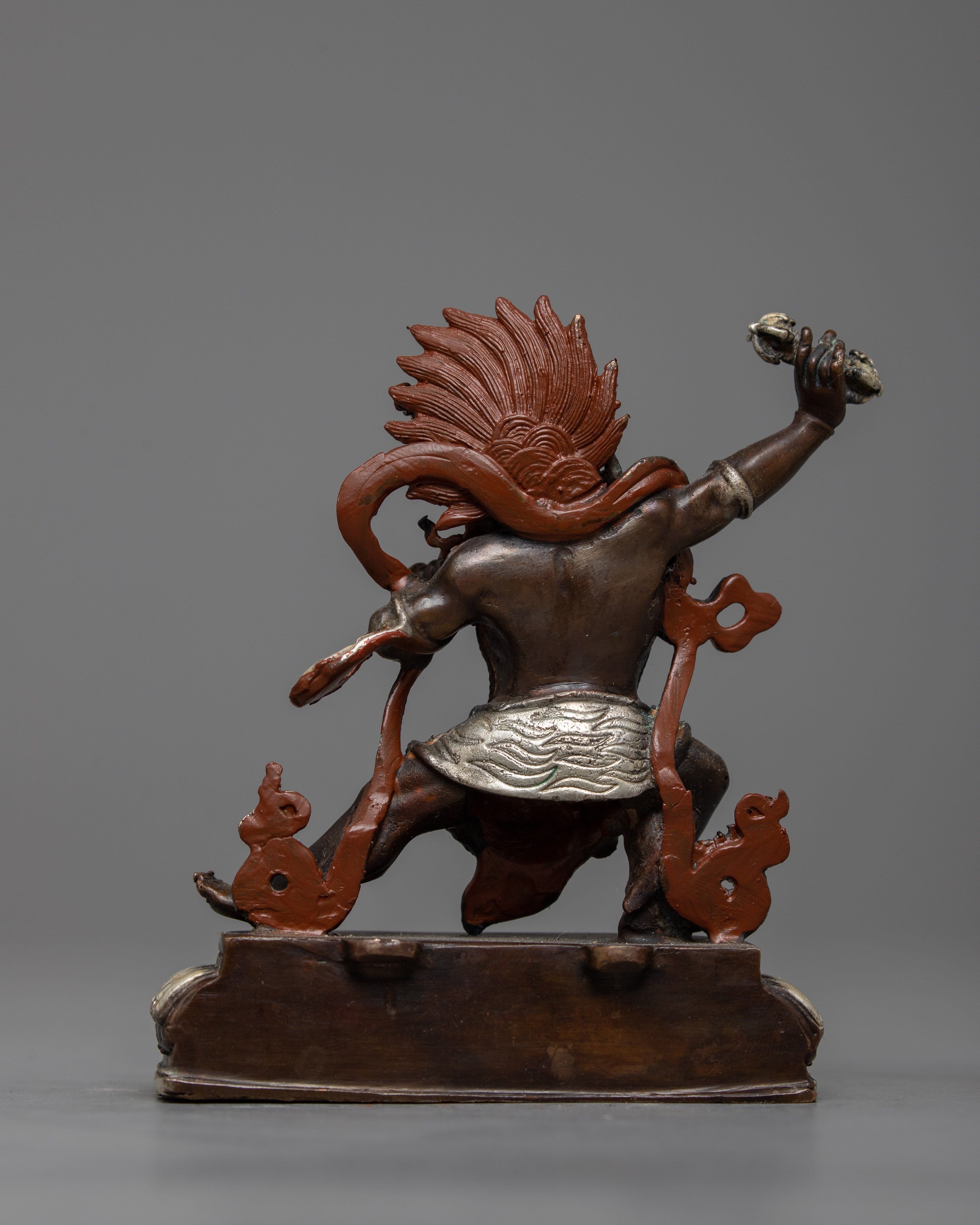 Machine Made Copper Vajrapani Statue | Powerful Guardian in Tibetan Buddhism