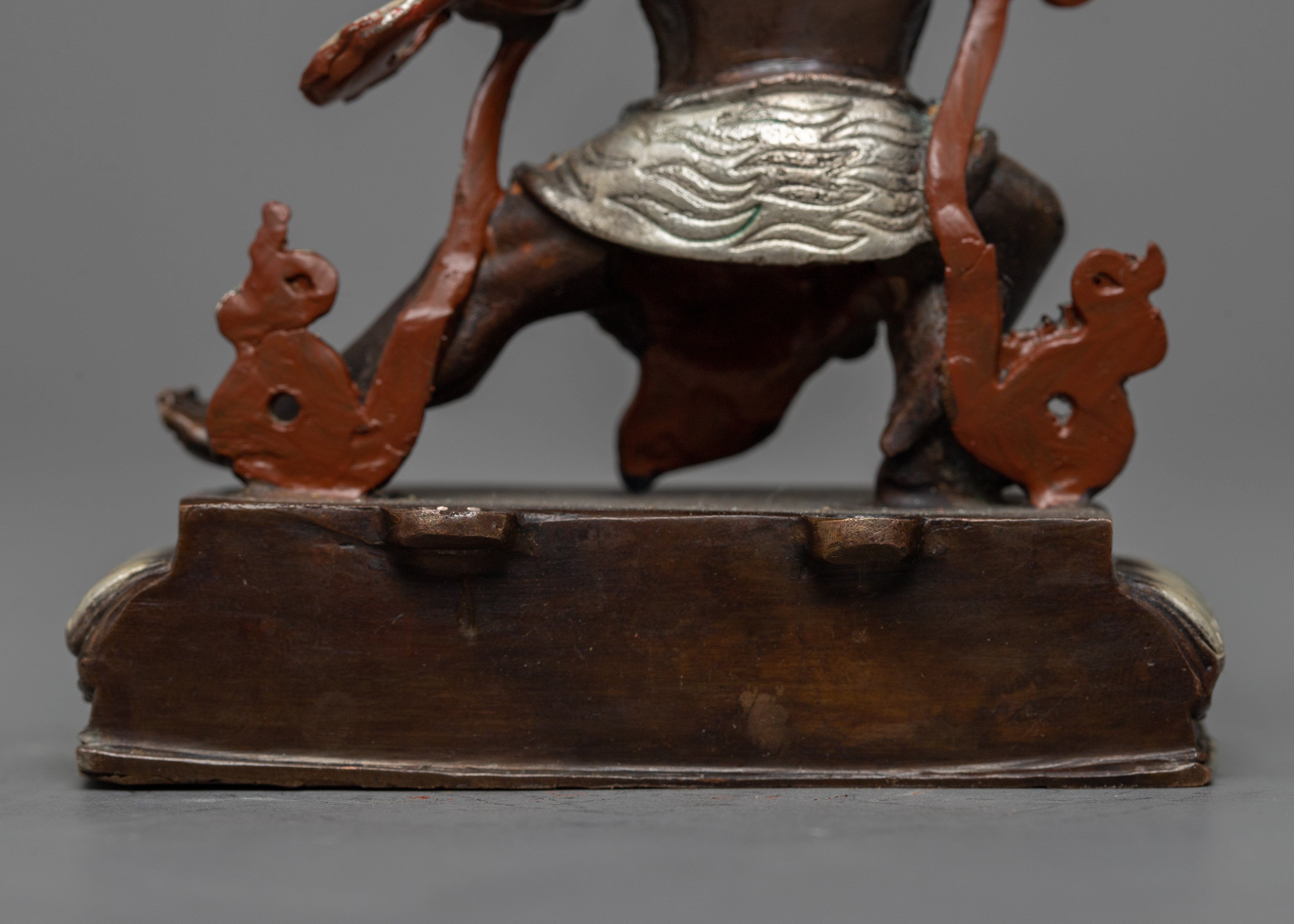 Machine Made Copper Vajrapani Statue | Powerful Guardian in Tibetan Buddhism
