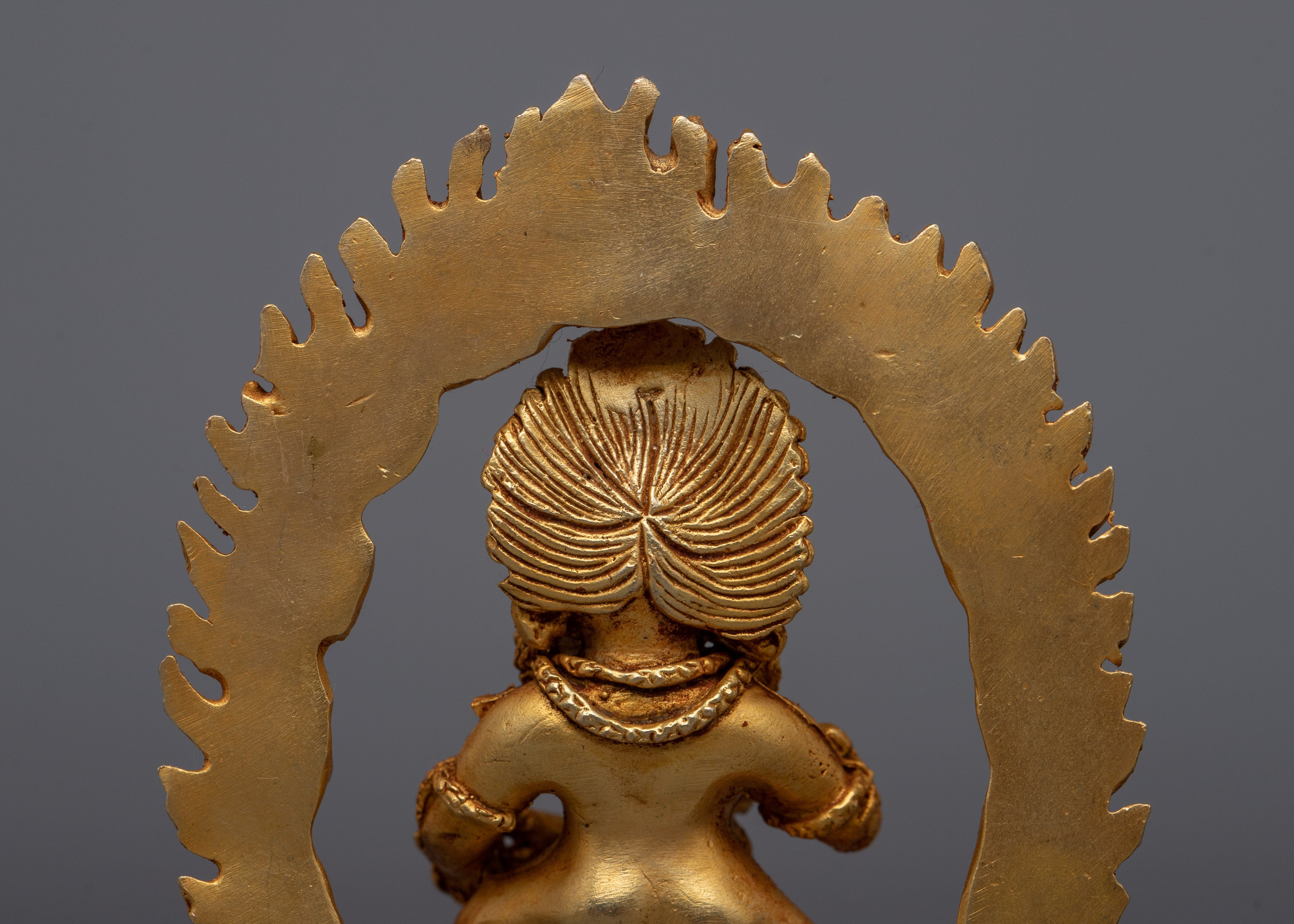 Black Dzambhala Buddha Statue | Machine Made Buddhist Copper Statue