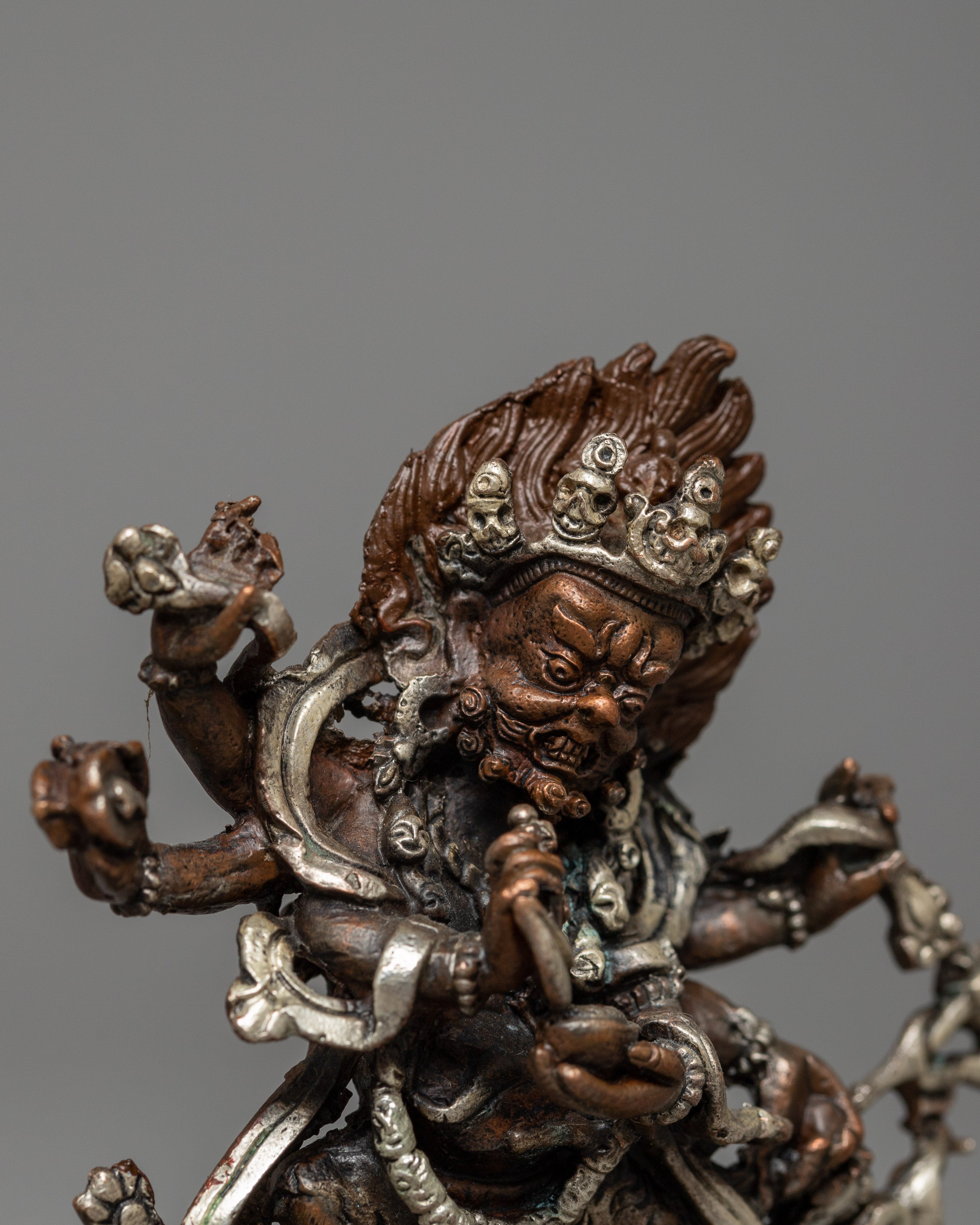 Machine Made Mahakala Statue | Symbol of Fearlessness and Power