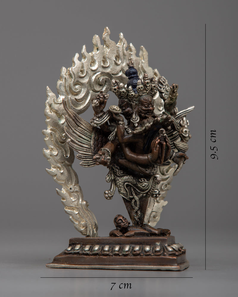 Machine Made Copper Vajrakilaya Statue | Fierce Guardian for Your Altar