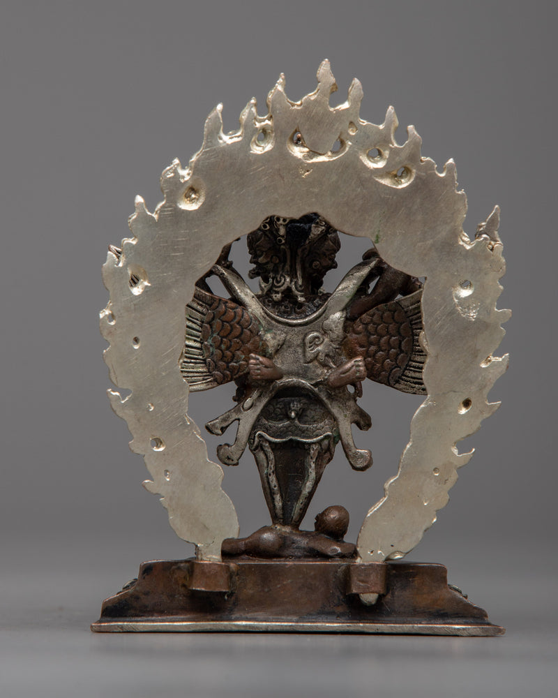 Machine Made Copper Vajrakilaya Statue | Fierce Guardian for Your Altar