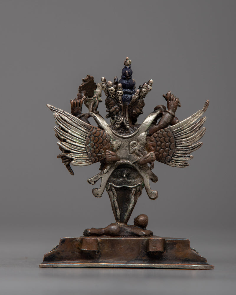 Machine Made Copper Vajrakilaya Statue | Fierce Guardian for Your Altar