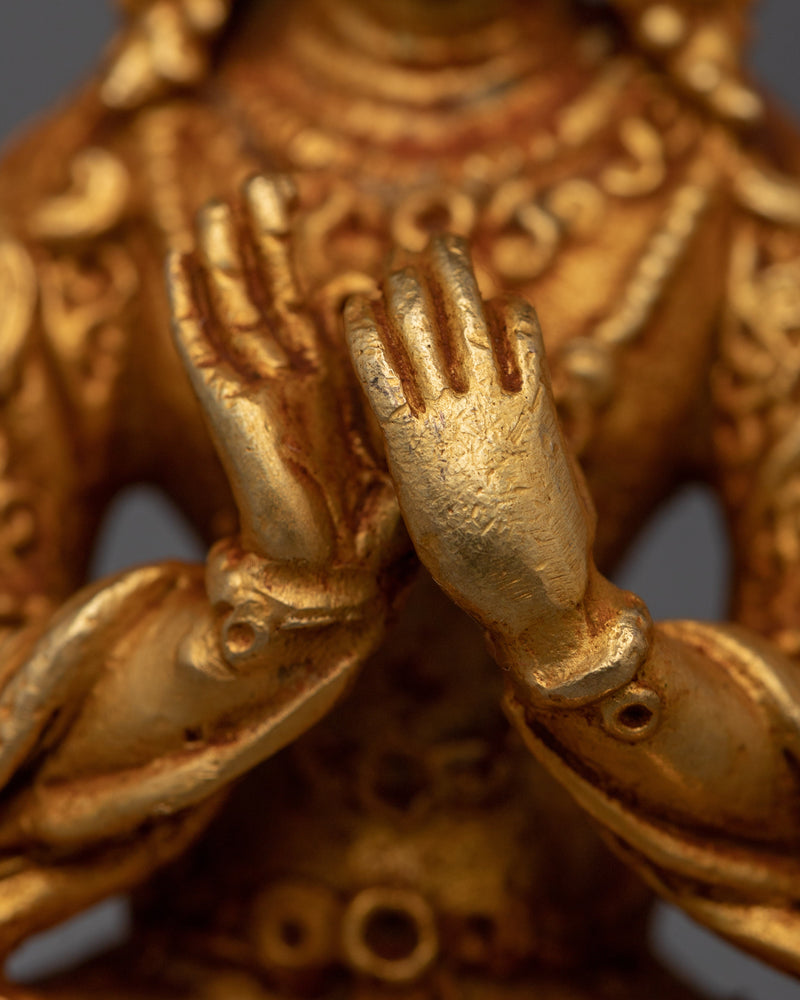 Maitreya Buddha Copper Statue | Future Buddha of Love and Kindness
