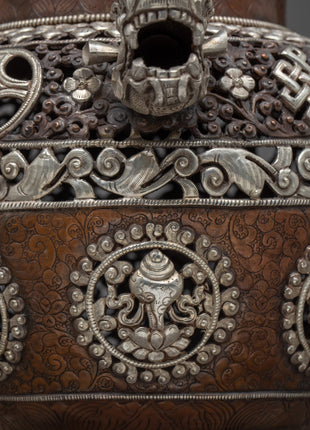 Handcrafted Nepalese Incense Burner | Buddhist Ritual Altar