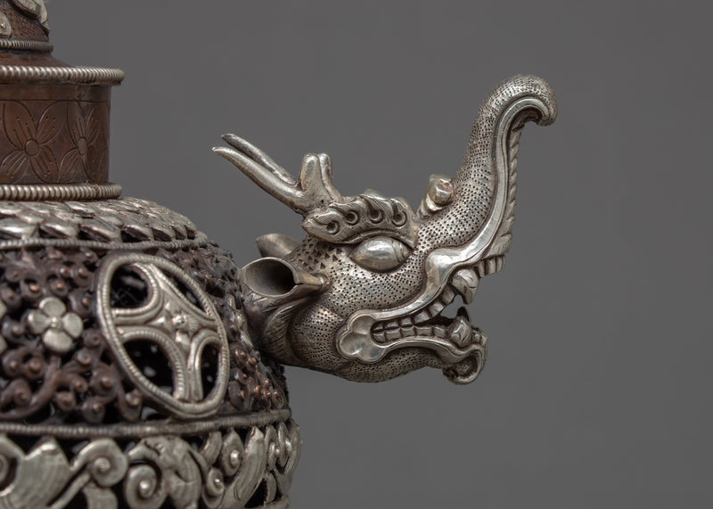 Handcrafted Nepalese Incense Burner | Buddhist Ritual Altar