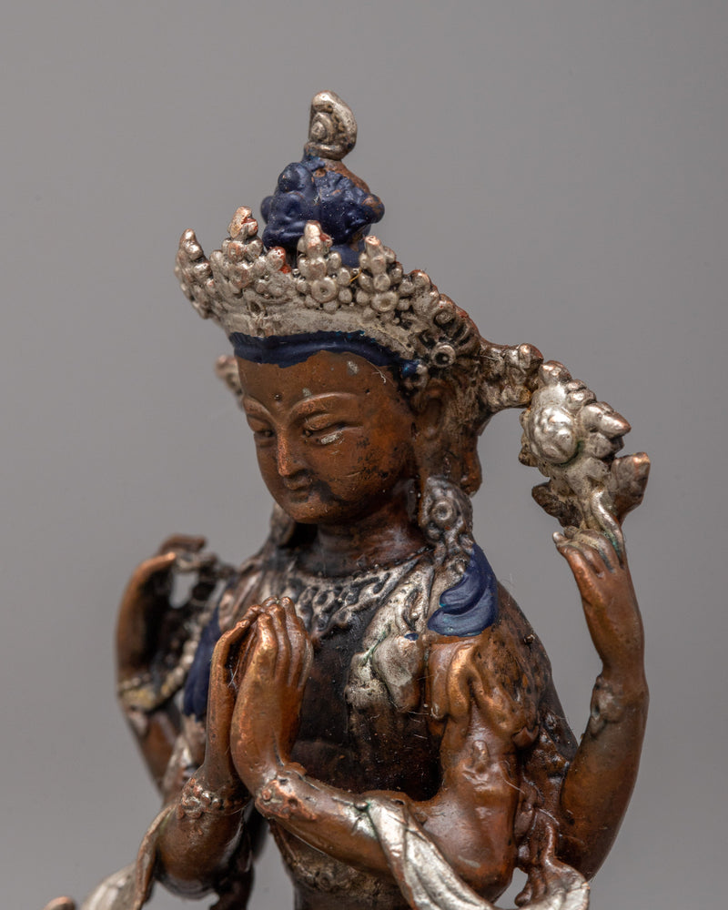 Chenrezig Statue Made by Machine | Bodhisattva of Wisdom for Intellectual Growth