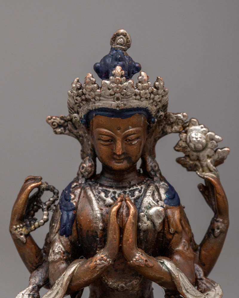 Chenrezig Statue Made by Machine | Bodhisattva of Wisdom for Intellectual Growth