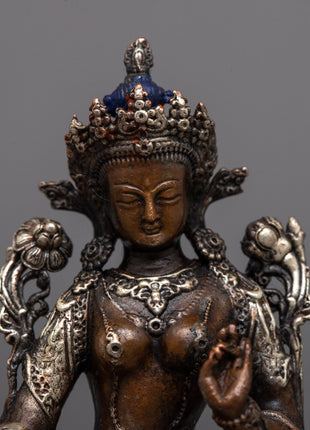 Buddhist Machine Made Green Tara Statue | Precision Made for Enlightenment and Healing
