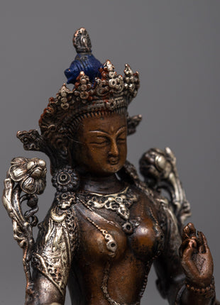 Buddhist Machine Made Green Tara Statue | Precision Made for Enlightenment and Healing