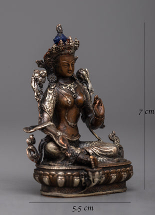 Buddhist Machine Made Green Tara Statue | Precision Made for Enlightenment and Healing