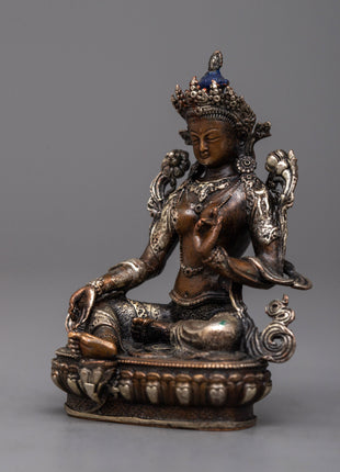Buddhist Machine Made Green Tara Statue | Precision Made for Enlightenment and Healing