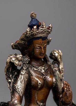Small Machine Made White Tara Statue