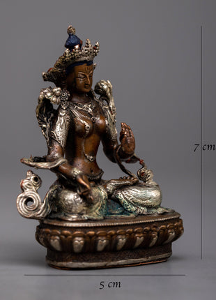 Small Machine Made White Tara Statue