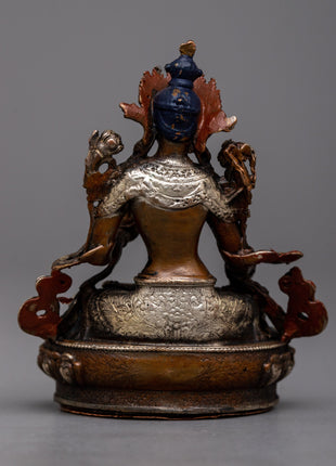 Small Machine Made White Tara Statue