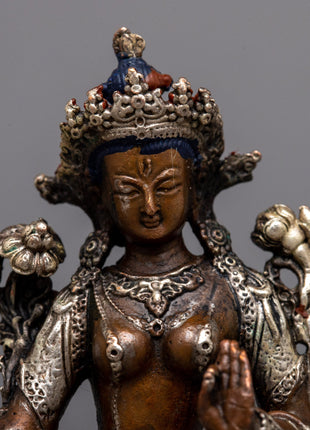 Small Machine Made White Tara Statue