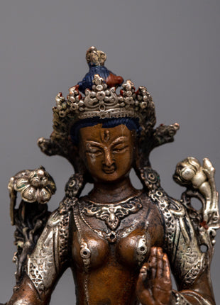 Small Machine Made White Tara Statue