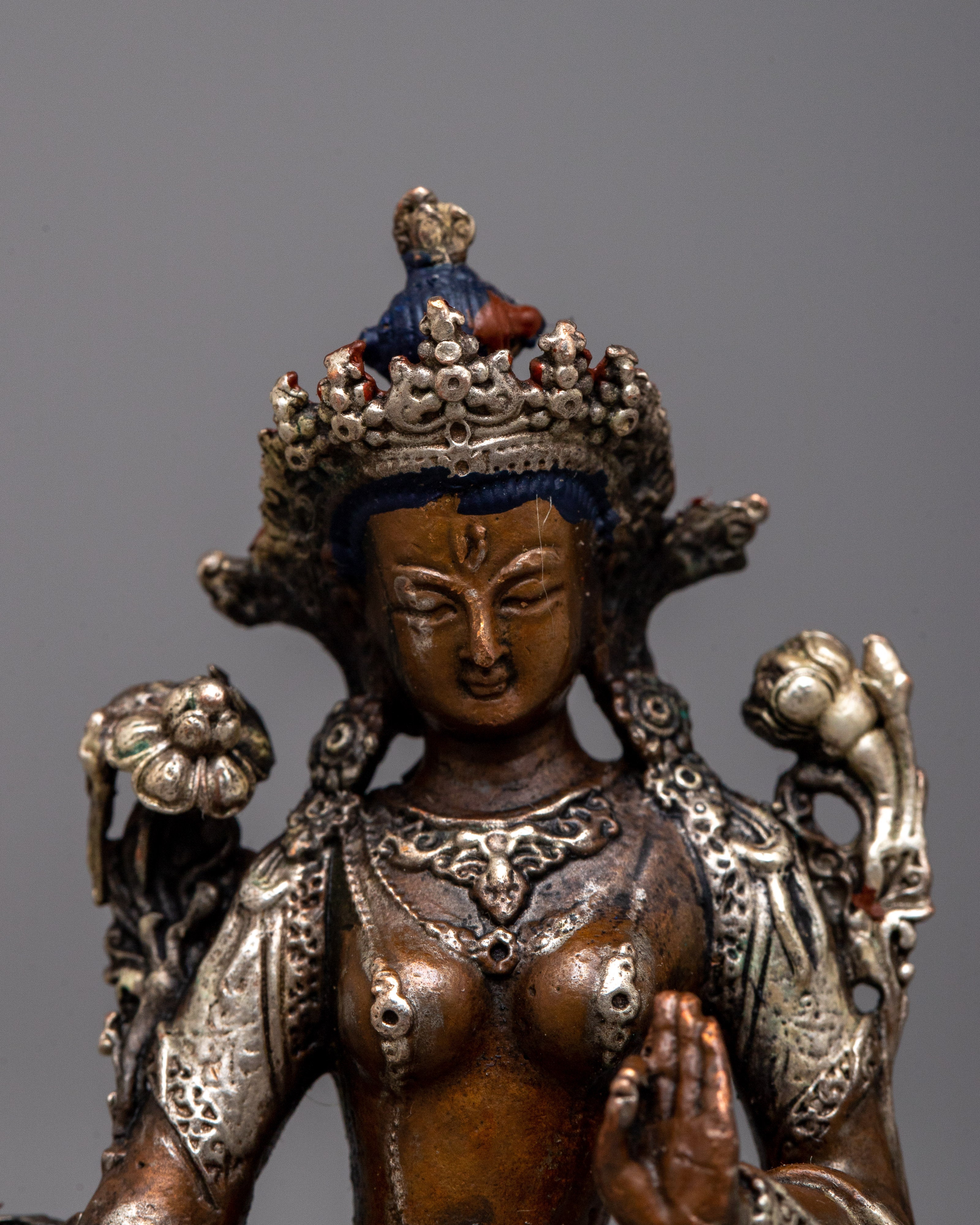Small Machine Made White Tara Statue