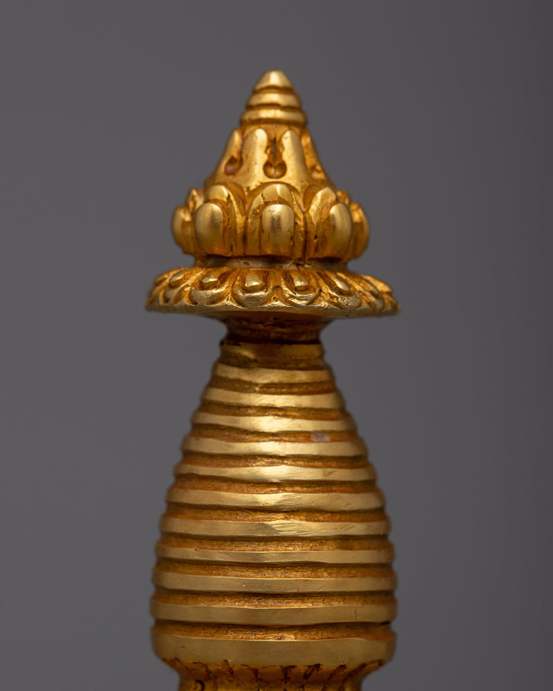 Buddhist Copper Kadampa Stupa |  Buddhist Decor with Ancient Wisdom