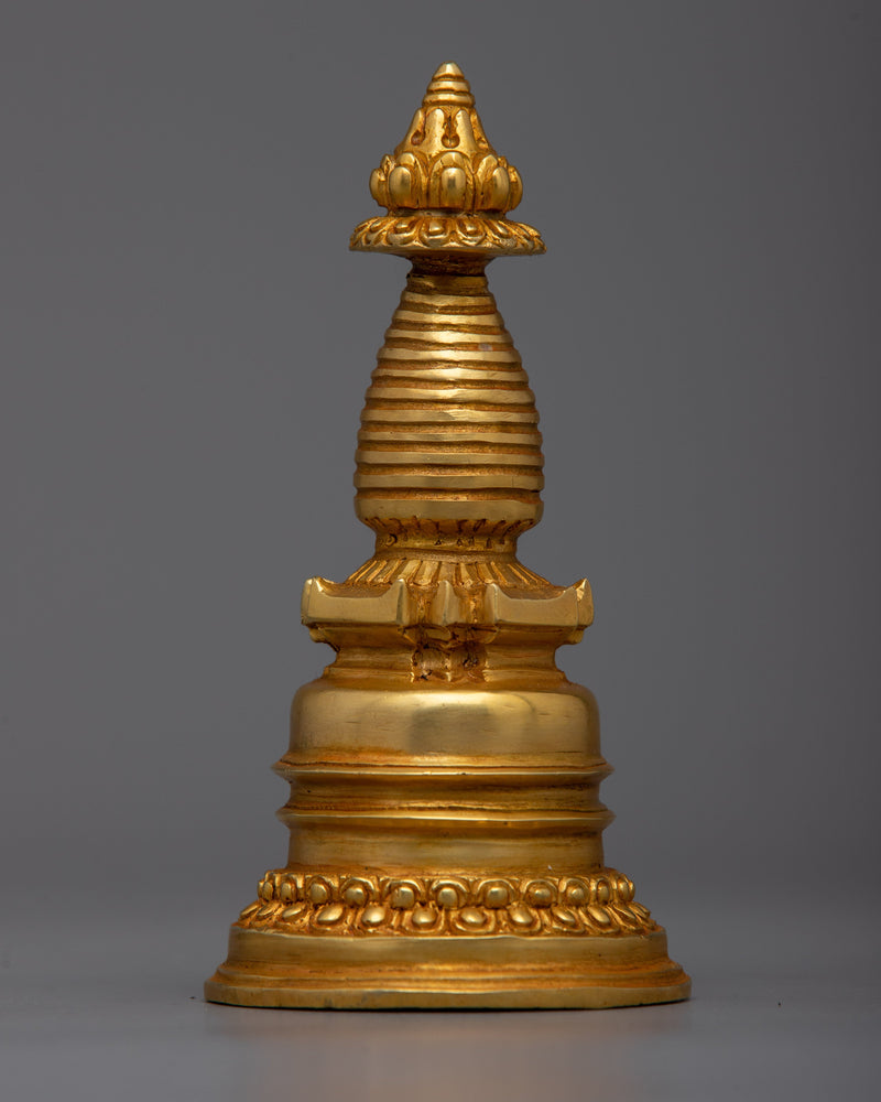 Buddhist Copper Kadampa Stupa |  Buddhist Decor with Ancient Wisdom