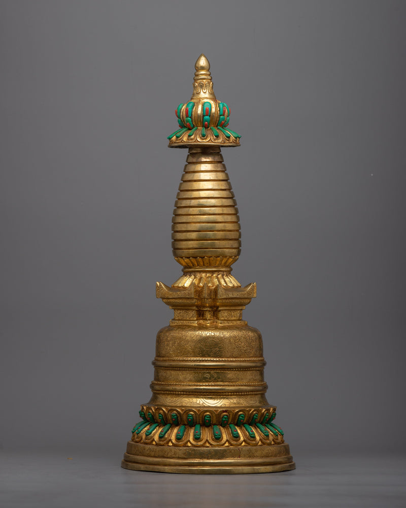 Handcrafted Spiritual Stupa | Authentic Buddhist Art for Spiritual Awakening