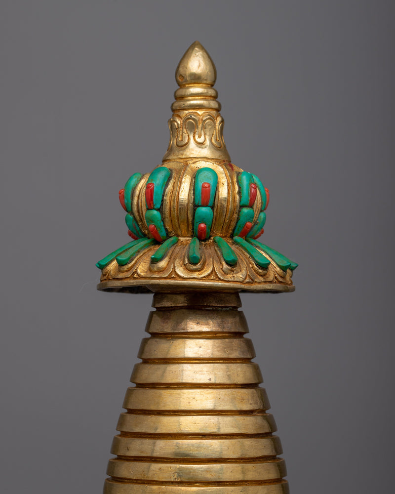 Handcrafted Spiritual Stupa | Authentic Buddhist Art for Spiritual Awakening