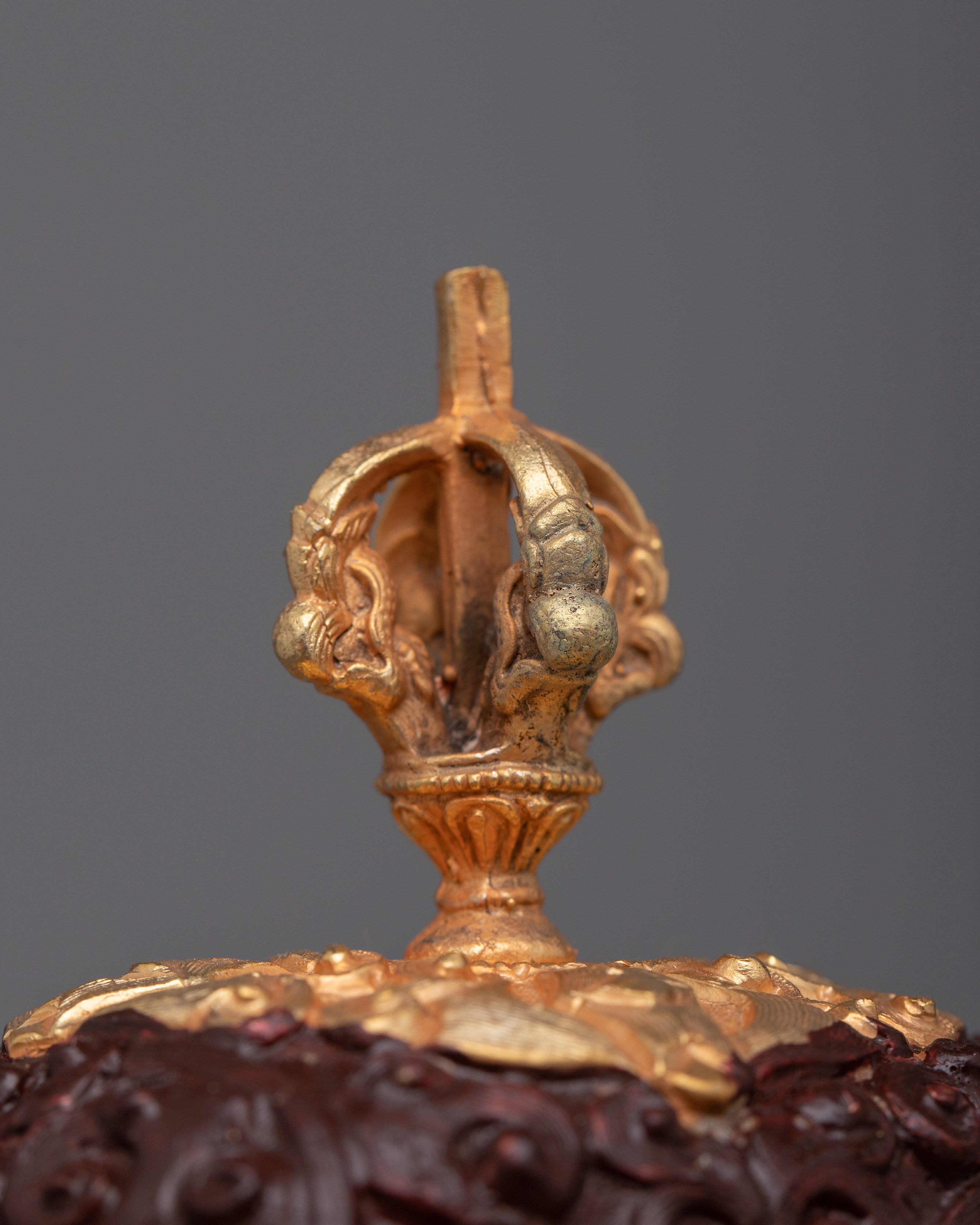 24k Gold Plated Kapala Set | Sacred Altar Pieces for Spiritual Practices