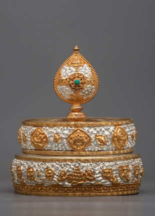 Mandala Rice Offering Set | Tibetan Buddhist Altar for Rituals