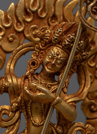 Copper Dorje Phagmo Statue | Machine Made Statue For your Altar