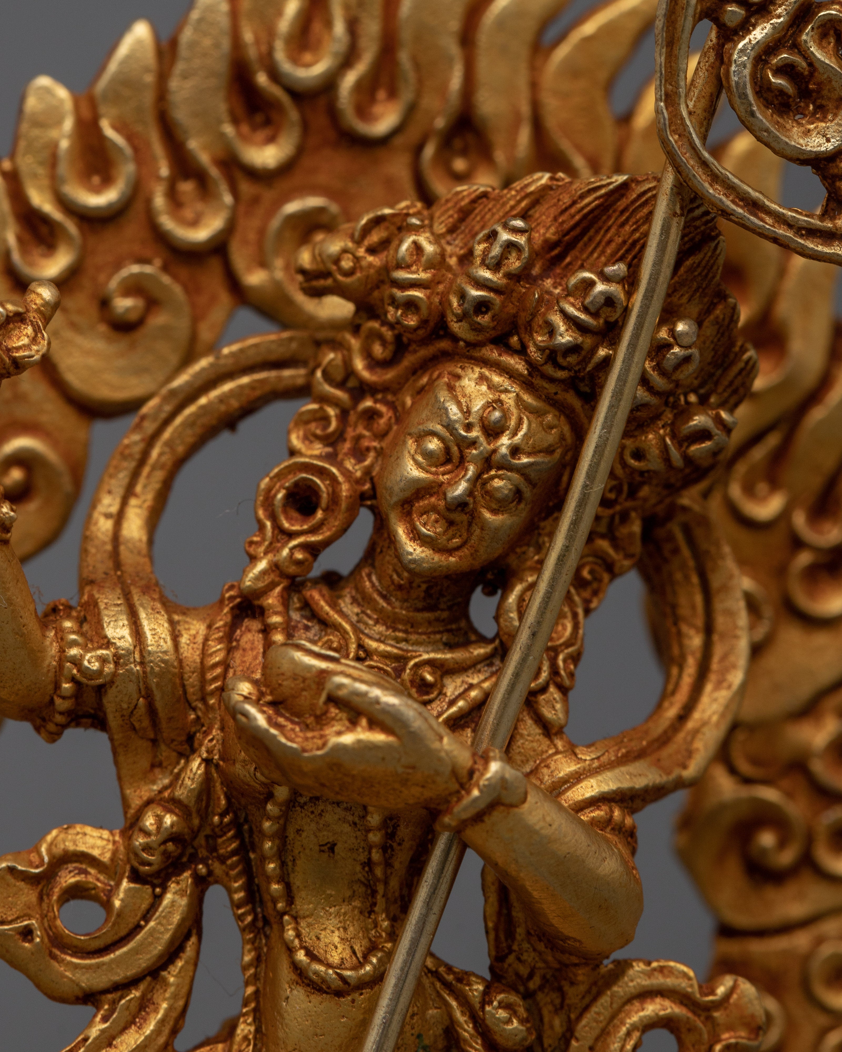 Copper Dorje Phagmo Statue | Machine Made Statue For your Altar