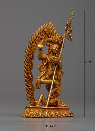 Copper Dorje Phagmo Statue | Machine Made Statue For your Altar