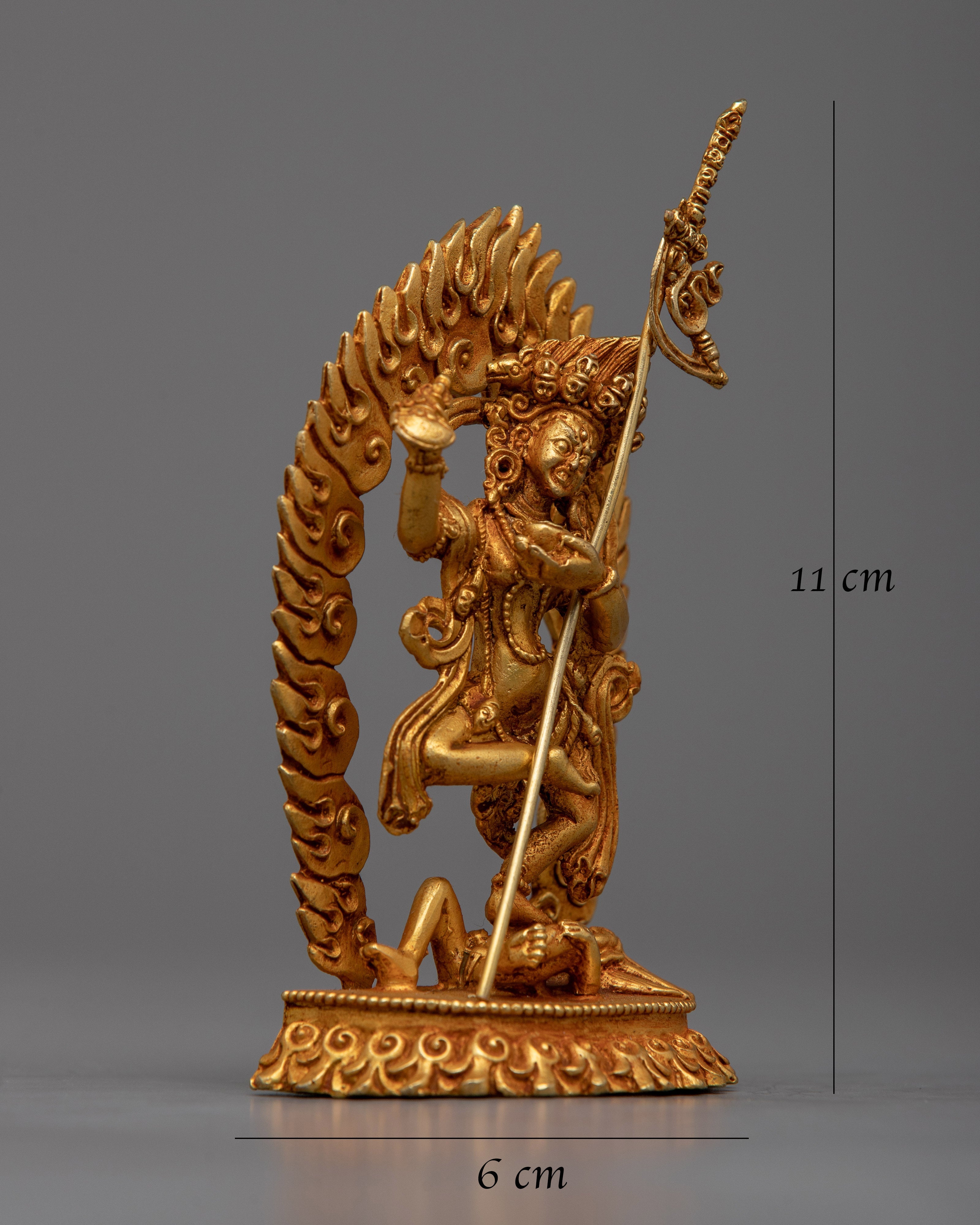 Copper Dorje Phagmo Statue | Machine Made Statue For your Altar