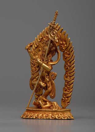 Copper Dorje Phagmo Statue | Machine Made Statue For your Altar
