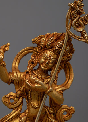 Copper Dorje Phagmo Statue | Machine Made Statue For your Altar