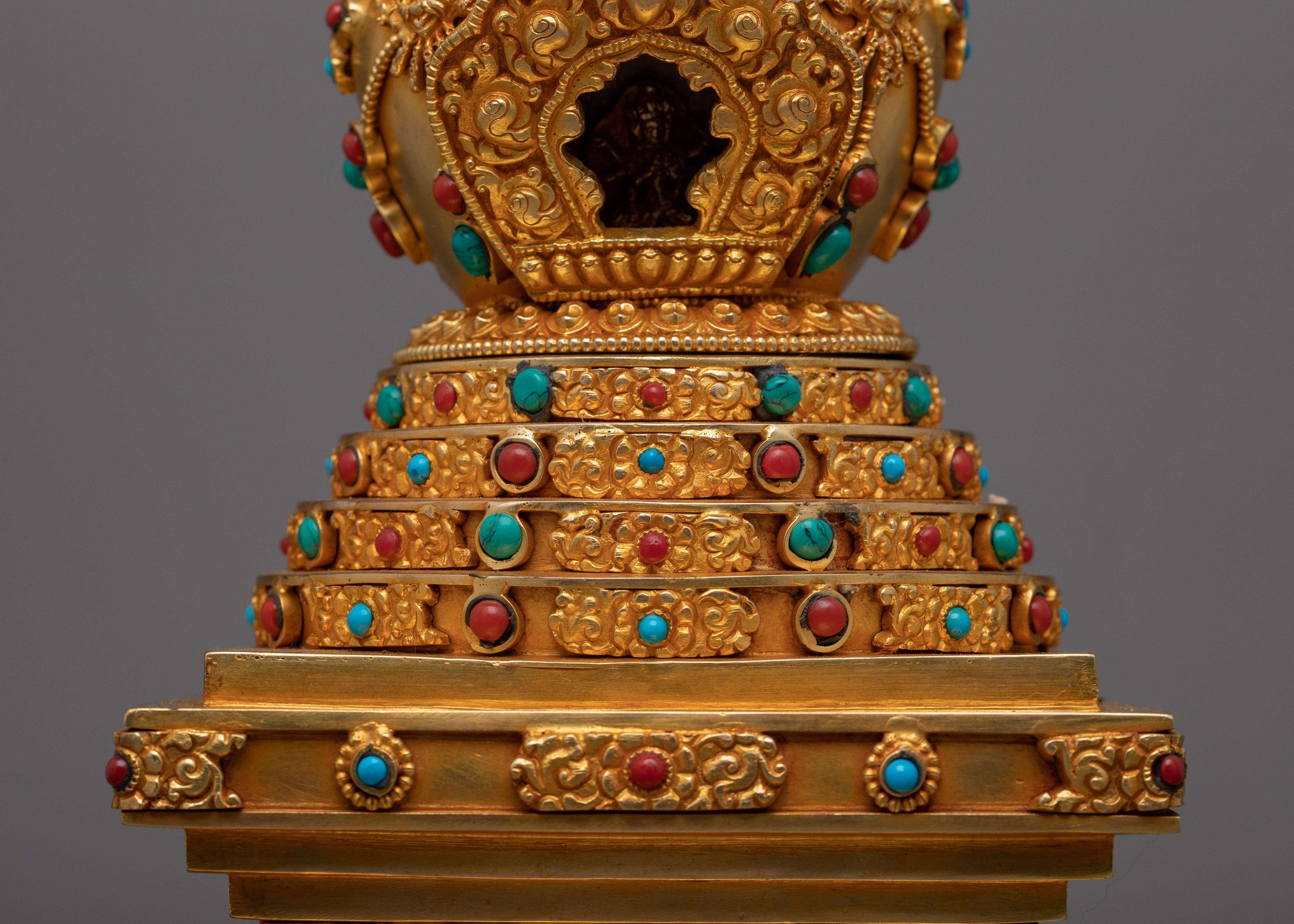 Luxurious Handmade Stupa | Elegant Office Decor