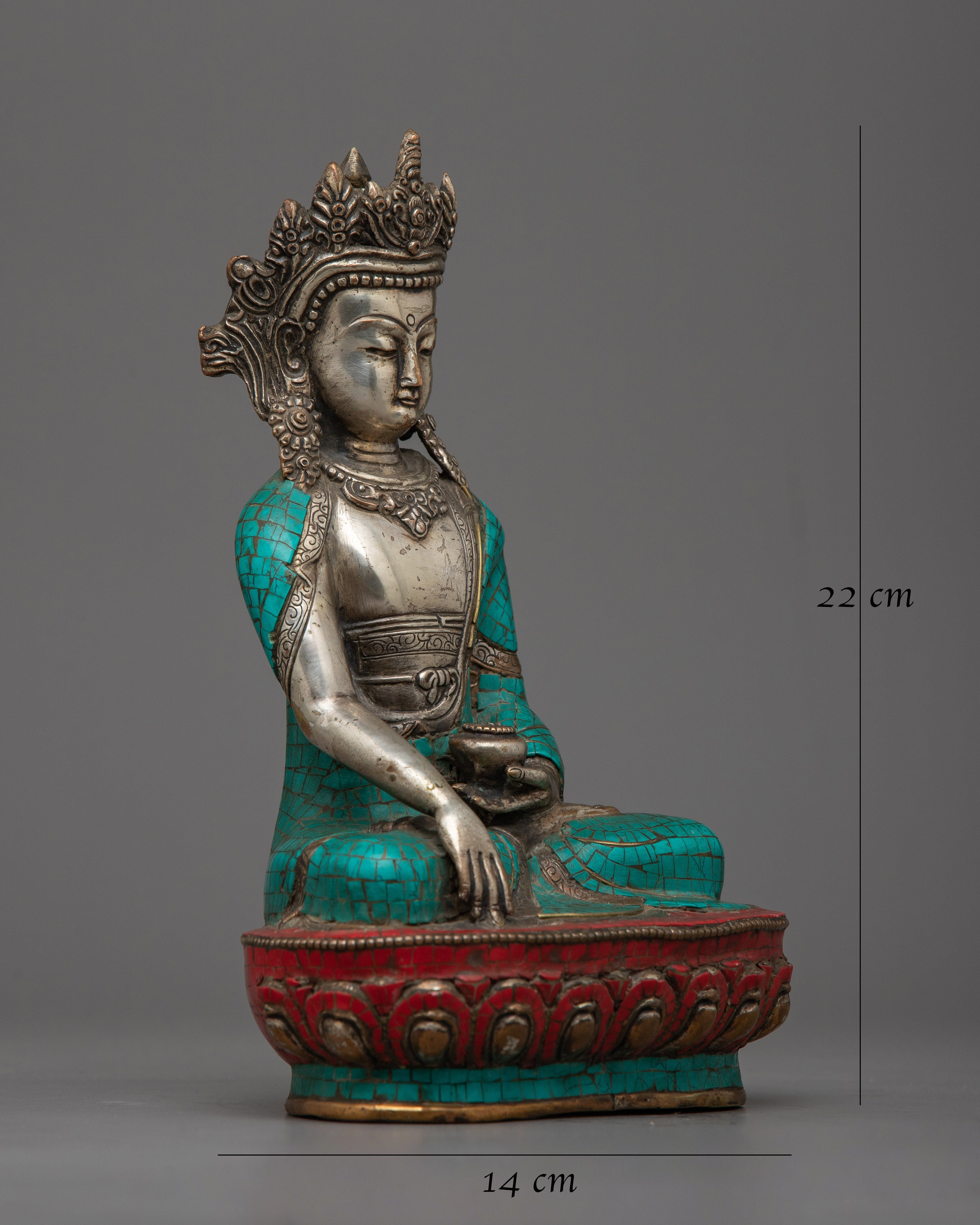 Shakyamuni Buddha Copper Statue |  Traditional Decor for Spiritual Enlightenment