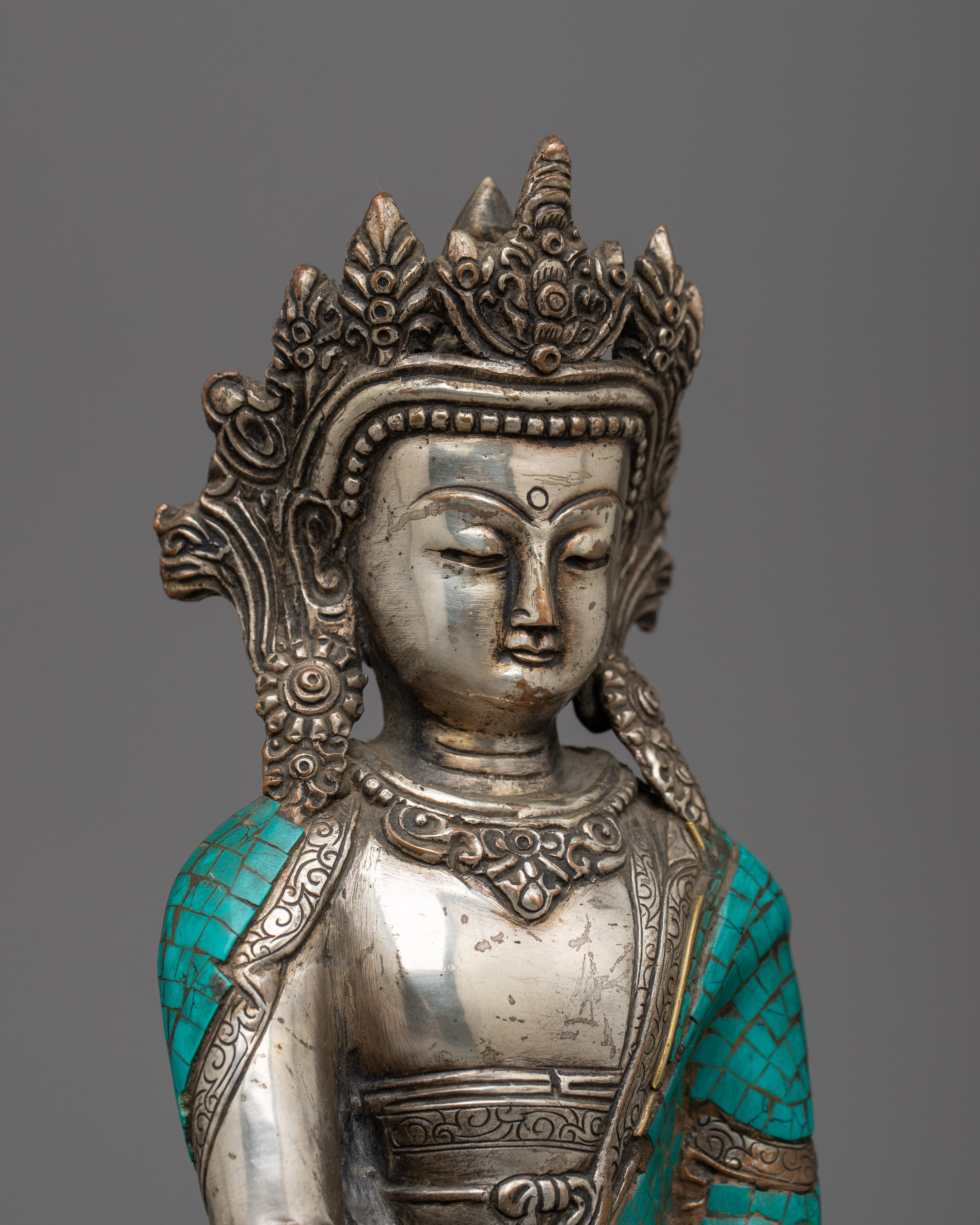 Shakyamuni Buddha Copper Statue |  Traditional Decor for Spiritual Enlightenment