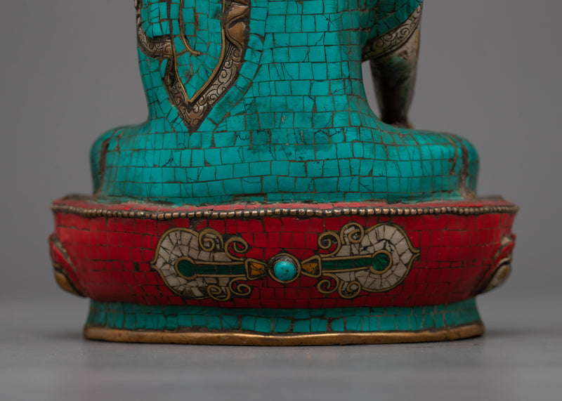 Shakyamuni Buddha Copper Statue |  Traditional Decor for Spiritual Enlightenment