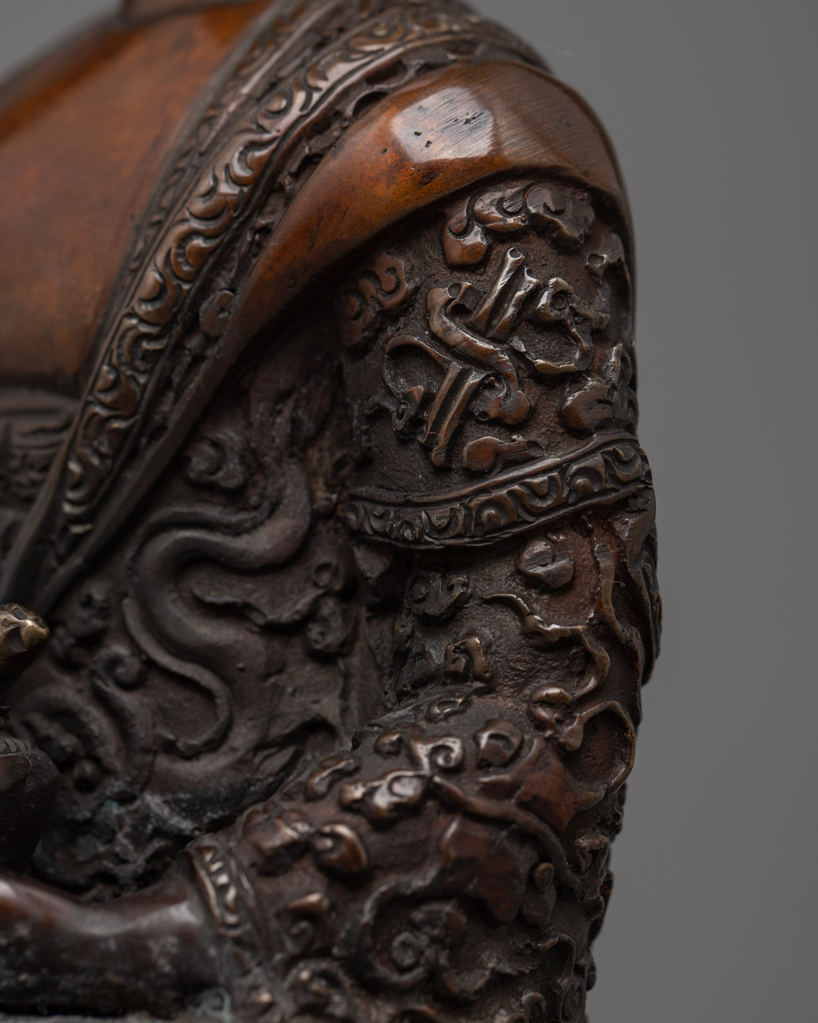 Copper Medicine Buddha Statue | Serene Figurine for Meditation and Healing