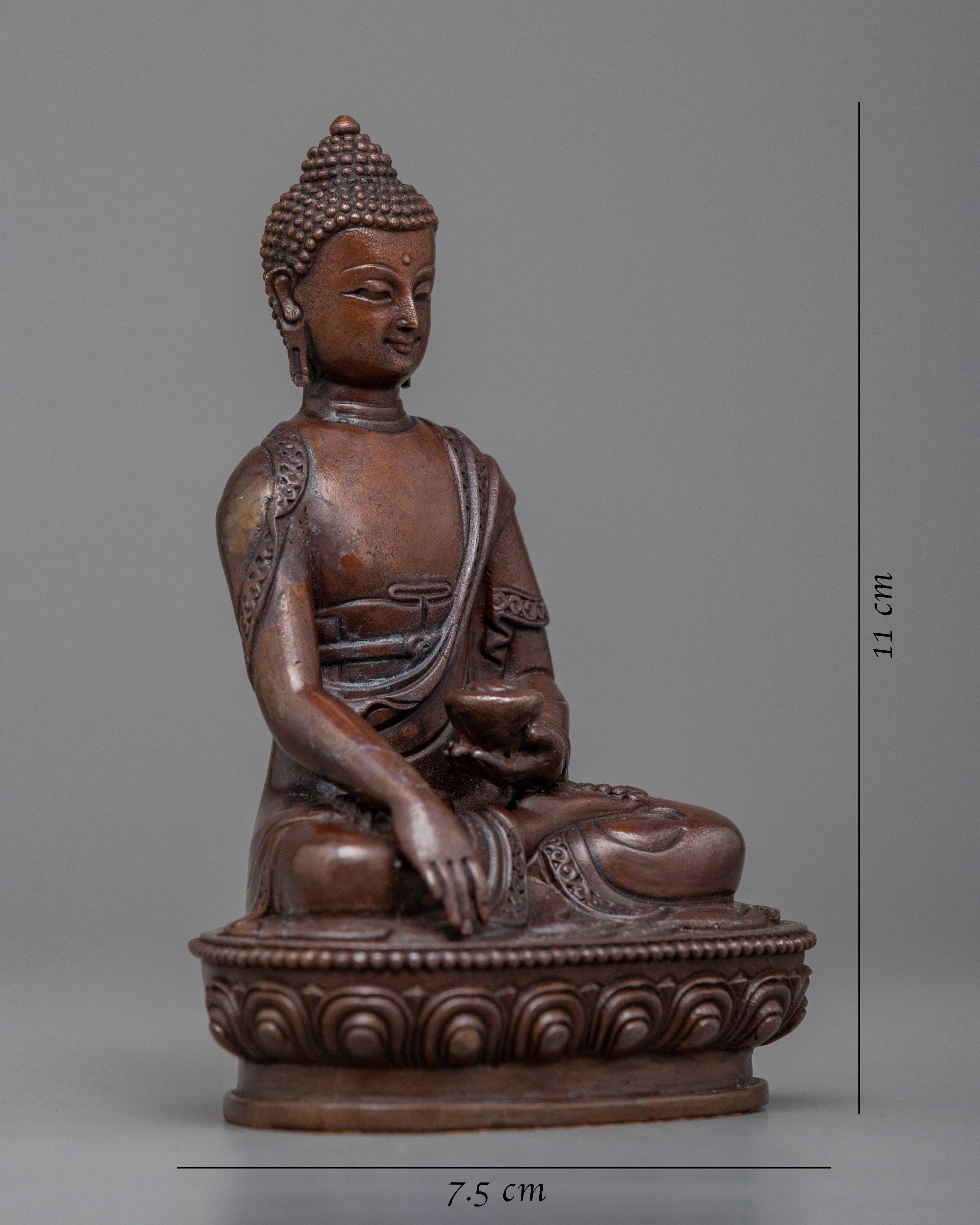 Copper Three Buddha Set Statue | Capture the Spiritual Essence of Triple Buddha's Gem