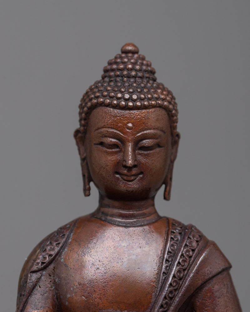 Copper Three Buddha Set Statue | Capture the Spiritual Essence of Triple Buddha's Gem