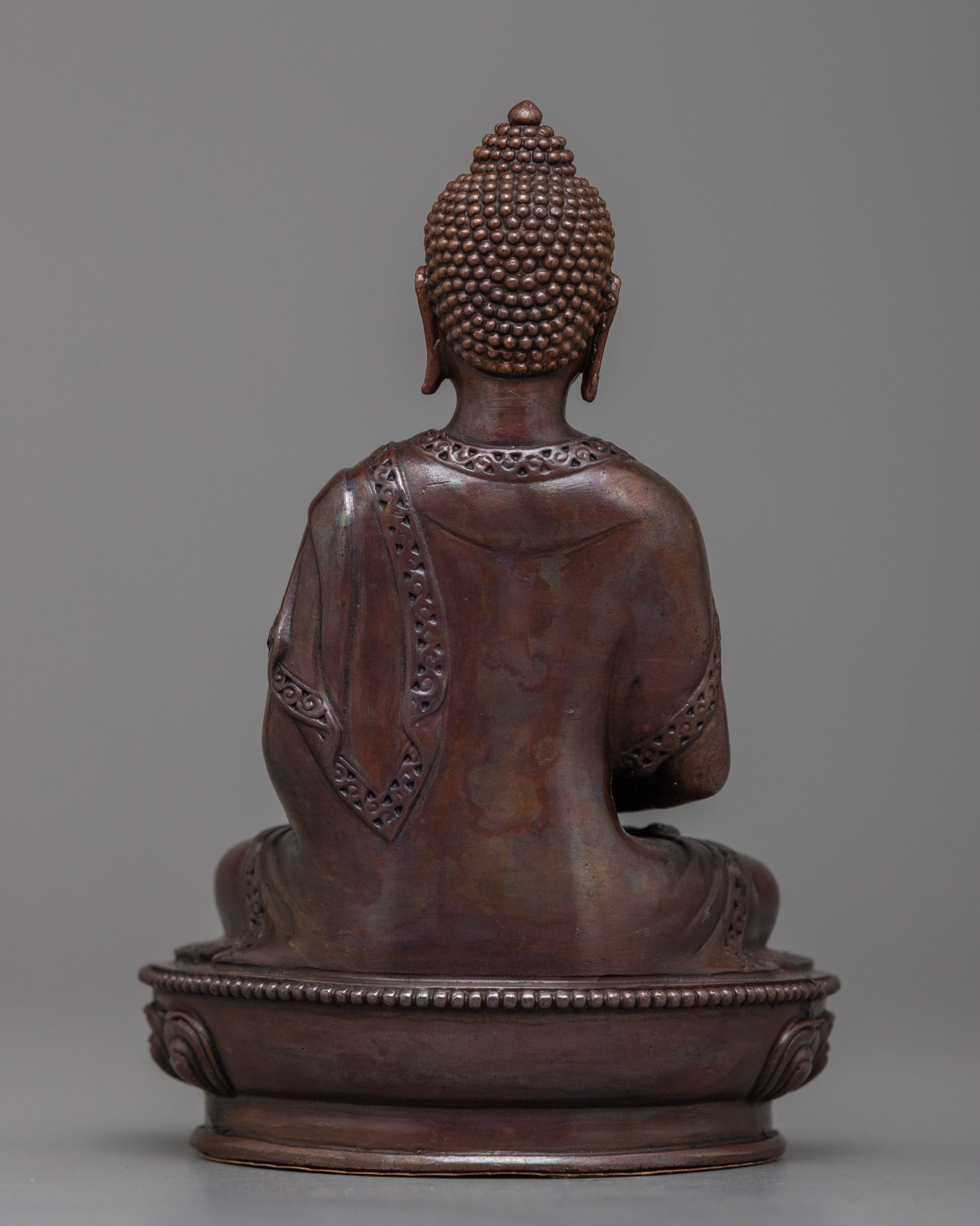 Oxidized Copper Machine Made Amitabha Buddha Statue | Skillfully Crafted to Convey the Peace Of Statue